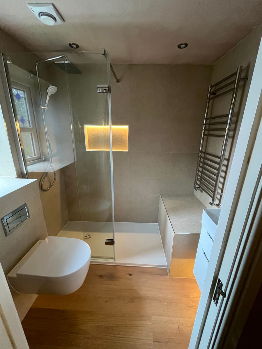 A bathroom finished by BOILR+