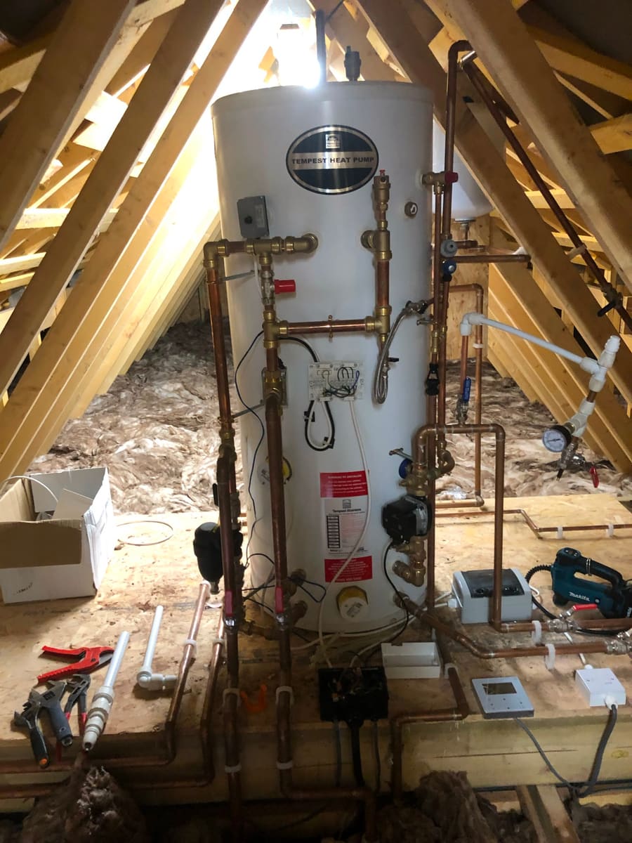 Boiler install with neat pipework