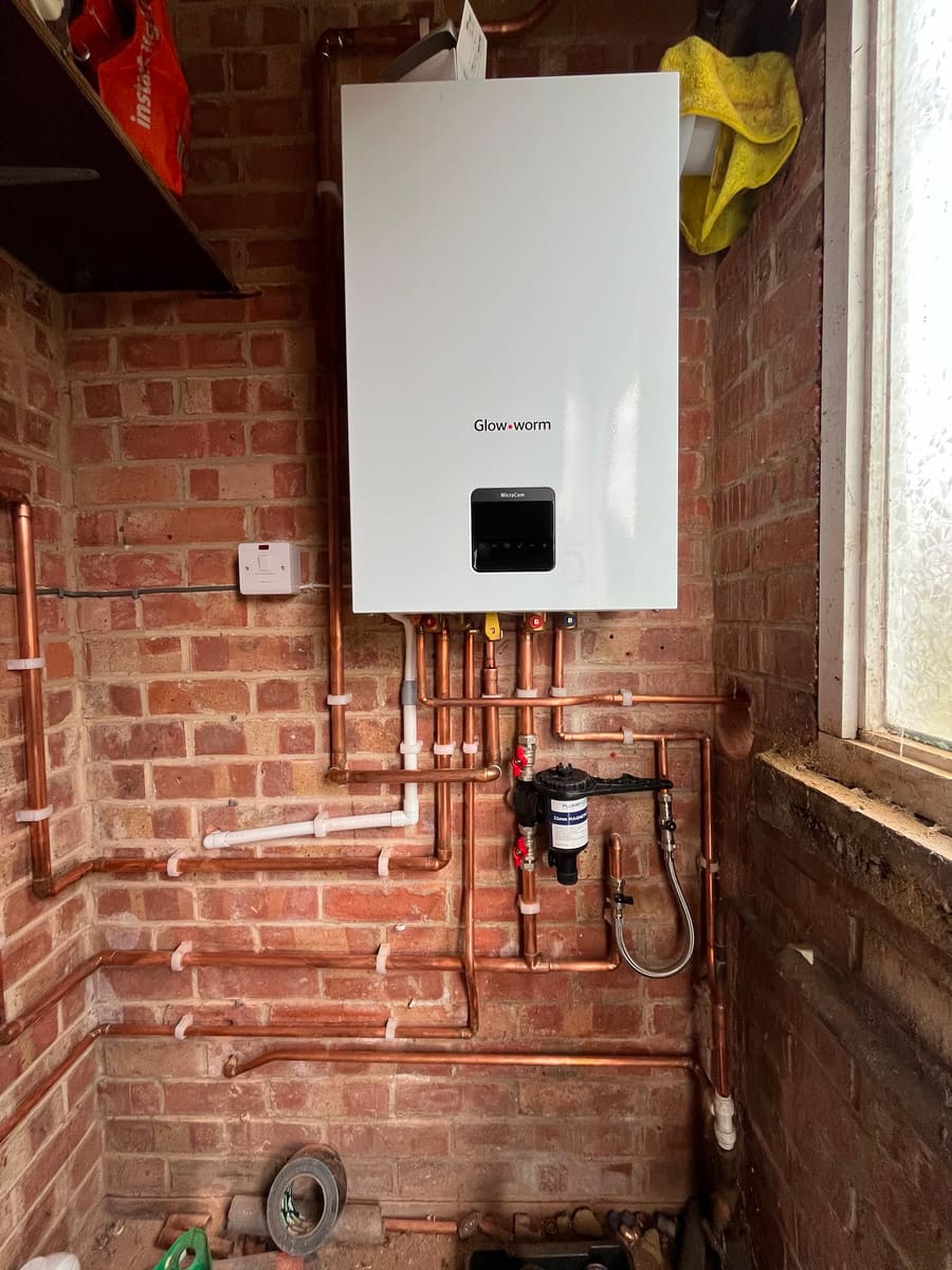 Gas boiler installation by BOILR+