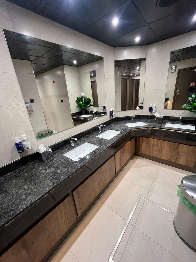 Coldra Court washroom after refurbishment
