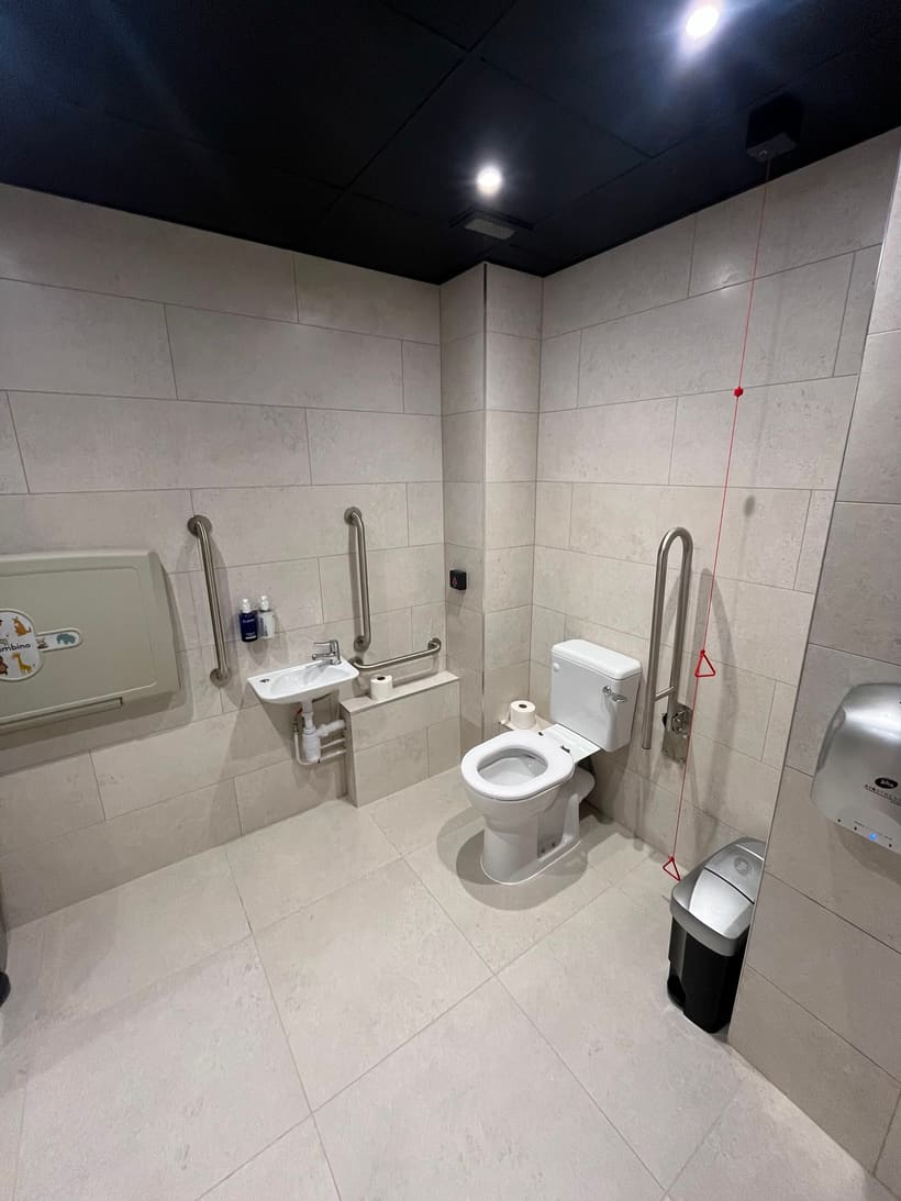 Coldra Court washroom after refurbishment