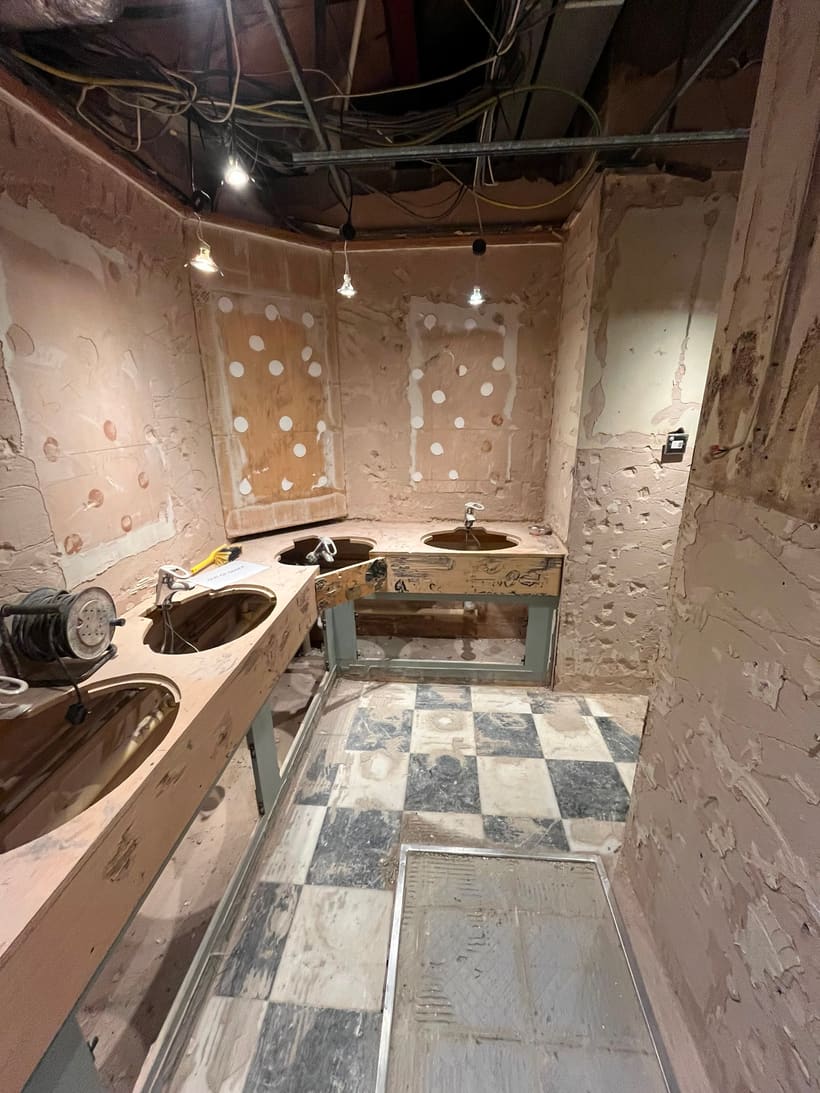 Coldra Court washroom before refurbishment